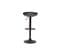 Tabourets De Bar Réglables Design Noirs H65 Cm (lot De 2) Pebble