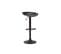 Tabourets De Bar Réglables Design Noirs H65 Cm (lot De 2) Pebble