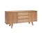 Buffet Scandinave En Bois Clair 2 Portes 3 Tiroirs L160 Cm Fifties