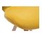 Chaise Scandinave En Tissu Effet Velours Jaune Moutarde Et Bois Clair Anya