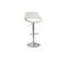 Tabouret De Bar Design Réglable Pivotant 360° Blanc Et Bois Clair Clash