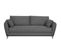 Canapé Convertible Scandinave 3 Places En Tissu Gris Anthracite Et Bois Clair Creep