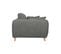 Canapé Convertible Scandinave 3 Places En Tissu Gris Anthracite Et Bois Clair Creep