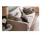 Canapé Convertible Scandinave 3 Places En Tissu Beige Et Bois Clair Avec Matelas 10 Cm Papel