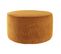 Pouf Rond En Tissu Velours Côtelé Jaune D70 Cm Louis