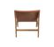 Fauteuil Ethnique Bois Teck Massif Et Cuir Marron Chilly