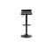 Tabourets De Bar Design Noirs (lot De 2) Surf