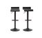 Tabourets De Bar Design Noirs (lot De 2) Surf