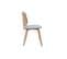 Chaises Scandinaves En Bois Clair Et Tissu Gris Clair (lot De 2) Beck