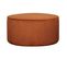 Pouf Rond En Tissu Velours Côtelé Terre Brulée D70 Cm Louis