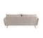 Canapé Scandinave 3 Places En Tissu Beige Et Bois Clair Creep