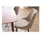 Chaises Design En Tissu Effet Velours Beige Naturel Et Métal Noir (lot De 2) Cult