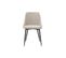 Chaises Design En Tissu Effet Velours Beige Naturel Et Métal Noir (lot De 2) Cult