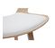 Tabouret De Bar Design Blanc Et Bois Clair H65 Cm Syrah