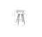 Tabouret De Bar Design Blanc Et Bois Clair H65 Cm Syrah