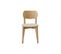 Chaises Vintage En Bois Clair Chêne Et Tissu Beige (lot De 2) Lucia