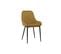 Chaises Design En Tissu Velours Bronze Et Métal Noir (lot De 2) Holo