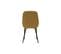 Chaises Design En Tissu Velours Bronze Et Métal Noir (lot De 2) Holo