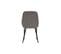 Chaises Design En Tissu Effet Velours Gris Et Métal Noir (lot De 2) Holo