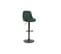 Tabourets De Bar Design Réglables Velours Vert (lot De 2) Holo