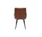 Chaises Matelassées Marron Et Métal Noir (lot De 2) Montero