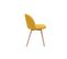 Chaises Scandinaves En Tissu Effet Velours Jaune Moutarde Et Bois Clair Massif (lot De 2) Celeste