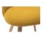 Chaises Scandinaves En Tissu Effet Velours Jaune Moutarde Et Bois Clair Massif (lot De 2) Celeste