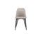 Chaises Design En Tissu Velours Taupe Et Métal Noir (lot De 2) Fuse