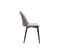 Chaises Design En Tissu Velours Taupe Et Métal Noir (lot De 2) Fuse