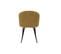 Chaises Design En Tissu Velours Bronze Et Métal Noir (lot De 2) Vanity