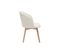 Chaises Scandinaves En Tissu Effet Laine Bouclée Blanc Cassé Et Bois Clair Massif (lot De 2) Vanity