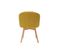 Chaises Scandinaves En Tissu Effet Velours Jaune Moutarde Et Bois Clair Massif (lot De 2) Vanity