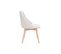 Chaises Scandinaves En Tissu Effet Velours Texturé Beige Et Bois Clair (lot De 2) Higgins