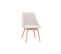 Chaises Scandinaves En Tissu Effet Velours Texturé Beige Et Bois Clair (lot De 2) Higgins