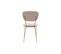 Chaises Design En Tissu Velours Gaufré Taupe Et Métal Doré (lot De 2) Lepidus