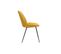 Chaises En Tissu Effet Velours Jaune Moutarde Et Métal Noir (lot De 2) Kaoly