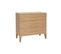 Commode Scandinave En Bois Clair Chêne 3 Tiroirs L80 Cm Freddy