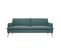 Canapé Convertible Scandinave 3 Places En Tissu Vert Et Bois Clair Stewart