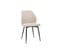 Chaises Design En Tissu Effet Velours Beige Et Métal Noir (lot De 2) Fanette