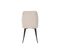 Chaises Design En Tissu Effet Velours Beige Et Métal Noir (lot De 2) Fanette