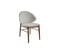 Chaises Vintage En Tissu Gris Clair Et Bois Foncé (lot De 2) Spike