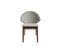 Chaises Vintage En Tissu Gris Clair Et Bois Foncé (lot De 2) Spike