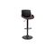 Tabouret De Bar Relevable Noir Et Bois Foncé Vesper