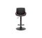 Tabouret De Bar Relevable Noir Et Bois Foncé Vesper