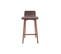 Tabourets De Bar Scandinaves Noyer H65 Cm (lot De 2) Baltik