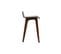 Tabourets De Bar Scandinaves Noyer Et Noir H65 Cm (lot De 2) Baltik