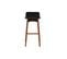 Tabourets De Bar Scandinaves Noyer Et Noir H65 Cm (lot De 2) Baltik