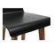 Tabourets De Bar Scandinaves Noyer Et Noir H65 Cm (lot De 2) Baltik