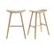 Tabourets De Bar Bois Clair H65 Cm (lot De 2) Demory