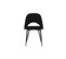 Chaises Vintage Noires En Tissu Velours Et Métal (lot De 2) Cosette